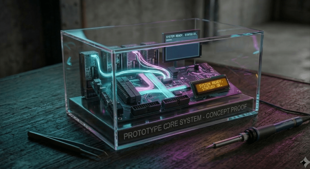 prototype software system in a closed environment illustrating dependency on external platforms and limited scalability